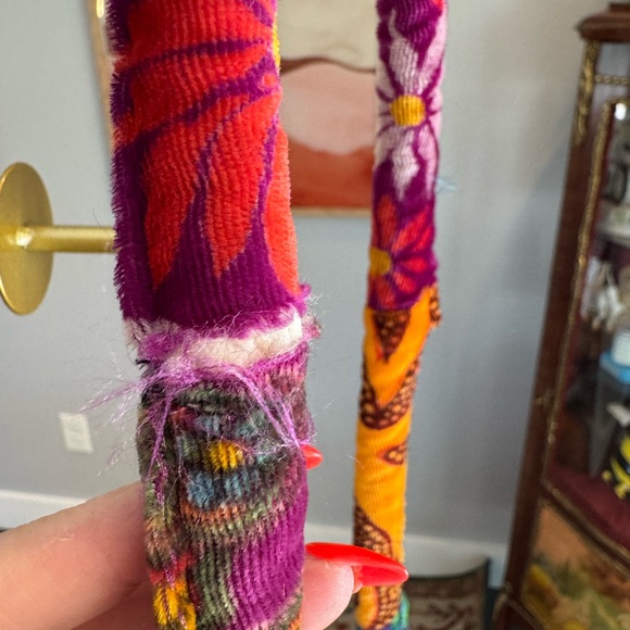 Colorful Patchwork Velvet Bag - Picture 5 of 6